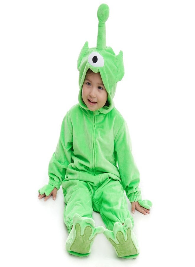 HSCTEK Toddler Alien Costume, Baby Alien Cosplay Boys Girls, Infant Halloween Onesie Costume Newborn 2-3T - Image 1